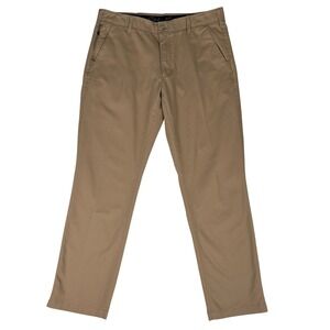 Eddie Bauer Mens 36x34 Tan Khaki Performance Stretch Chino Pants Straight Leg